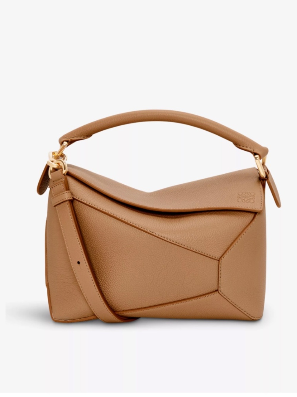 LIKE-NEW LOEWE Puzzle Small leather shoulder bag - Small Toffee